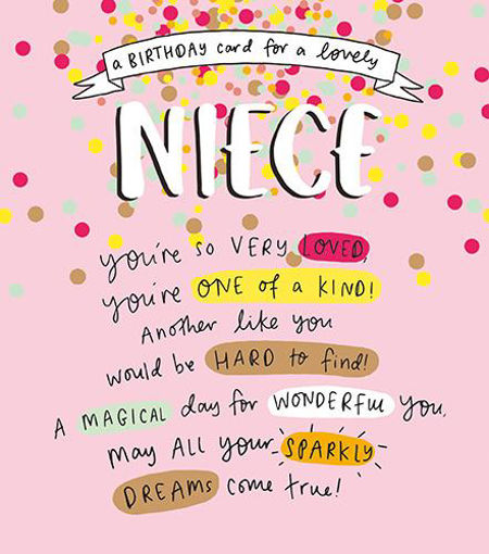 Picture of A BIRTHDAY CARD FOR A LOVELY NIECE CARD